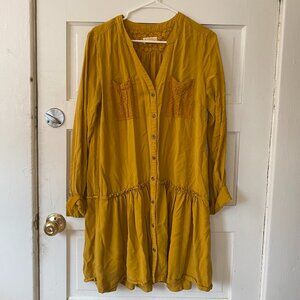 Anthropologie Maeve Button-Front Tunic dress